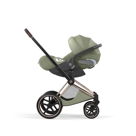 Cybex Priam 5.0 Rosegold Sage Green zestaw 3w1 z fotelikiem Cloud T i-Size