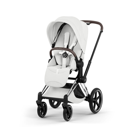 Cybex Priam 5.0 Chrome Brown Off White wózek 2w1 głęboko-spacerowy