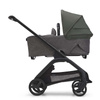 Bugaboo Dragonfly wózek 2w1 głęboko-spacerowy rama Black/Grey Melange-Forest Green