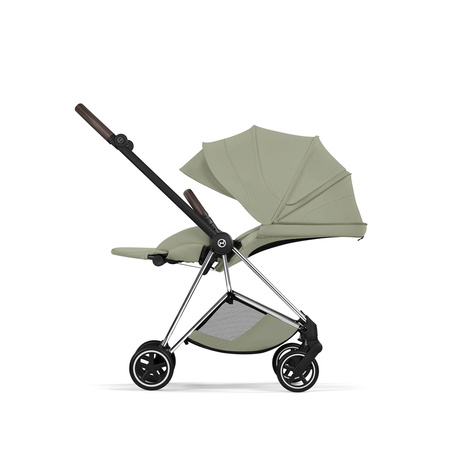 Cybex Mios 4.0 Style Chrome Brown Sage Green zestaw 3w1 z fotelikiem Cloud T i-Size
