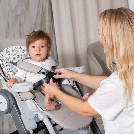 Espiro Penne Warm Gray Krzesełko do karmienia