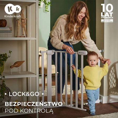 Kinderkraft Bramka zabezpieczająca Lock&Go