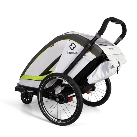 Hamax Breeze One White/Green przyczepka rowerowa