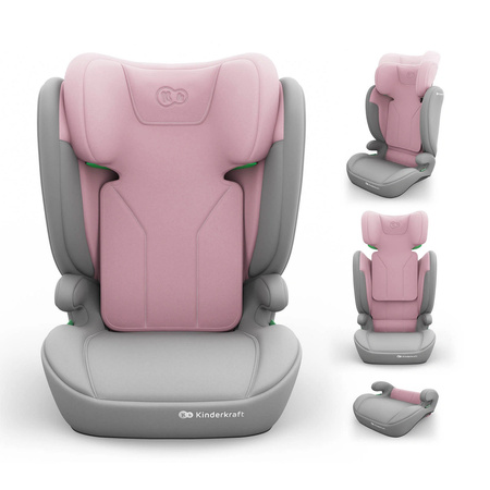 Kinderkraft I-Spark 2 Plus Różowy fotelik samochodowy 100-150 cm