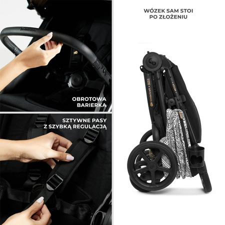 Kinderkraft Mitzy Bizuu Lunar Black wózek spacerowy