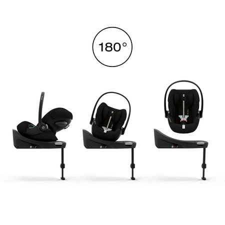 Cybex Cloud G3 Moon Black fotelik z bazą G3 zestaw 0-13 kg
