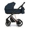 Roan IVI 2.0 Mystic Blue Rosegold zestaw 4 w 1 z fotelikiem Maxi Cosi Pebble 360 i bazą isofix