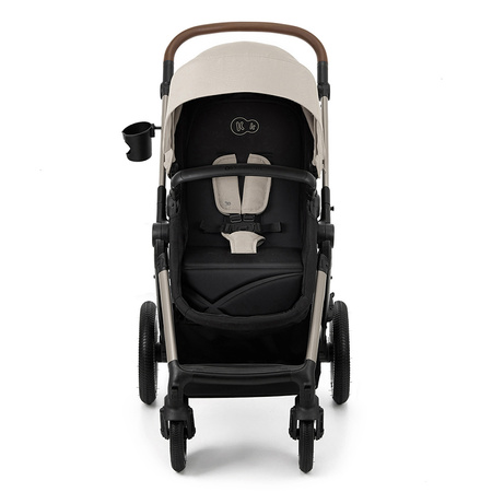 Kinderkraft Moov 2 Air Moonlight Grey wózek 3w1 głęboko-spacerowy z fotelikiem Mink