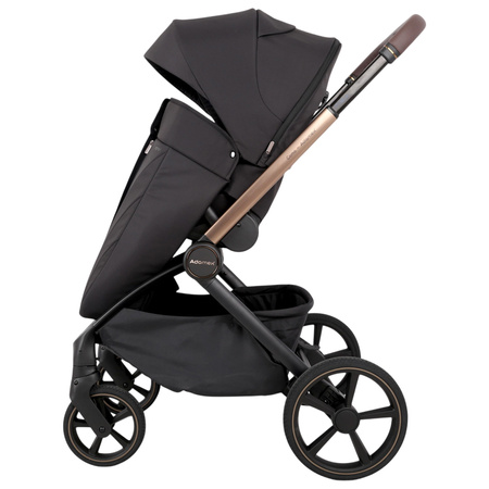Adamex Como Satin Carbon wózek 2w1 głęboko-spacerowy