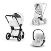 Cybex Priam 5.0 Matt Black Off White zestaw 3w1 z fotelikiem Cloud T i-Size
