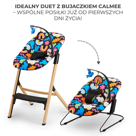 Kinderkraft Livy krzesełko do karmienia z bujeczkiem Calmee
