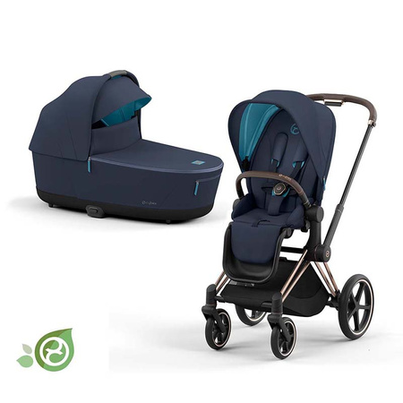 Cybex Priam 4.0 wózek głęboko-spacerowy 2w1 Conscious Collection Dark Navy