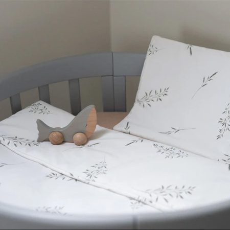 Waldin pościel niemowlęca Rożek 2 w 1 Zielone Gałązki