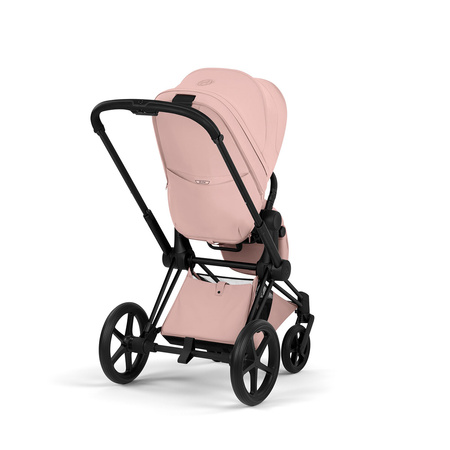 Cybex Priam 5.0 Matt Black Peach Pink zestaw 3w1 z fotelikiem Cloud T i-Size