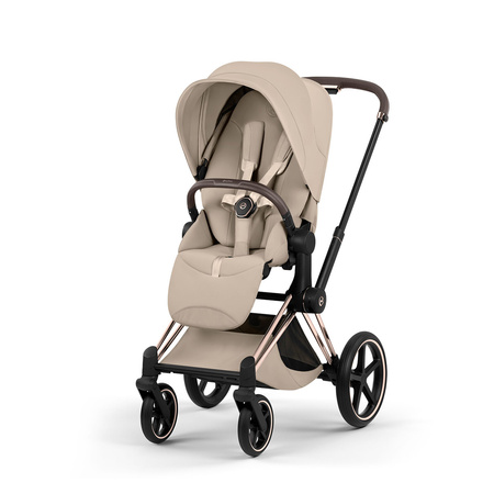 Cybex Priam 5.0 Rosegold Cozy Beige zestaw 3w1 z fotelikiem Cloud T i-Size