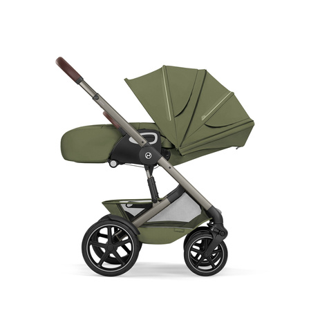 Cybex Talos S Lux 2026 ze składaną gondolą wózek 2w1 głęboko-spacerowy Moss Green