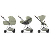 Cybex Mios 4.0 Style Chrome Brown Sage Green zestaw 3w1 z fotelikiem Cloud T i-Size