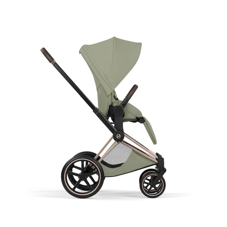 Cybex Priam 5.0 Rosegold Sage Green zestaw 3w1 z fotelikiem Cloud T i-Size