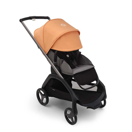 Bugaboo Dragonfly wózek spacerowy rama Graphite/Grey Melange-Island Coral