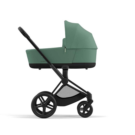 Cybex Priam 4.0 Matt Black Leaf Green wózek głęboki