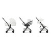 Cybex Coya 2 Style Matt Black Off White zestaw 3w1 z fotelikiem Cloud T i-Size