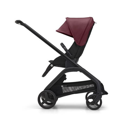 Bugaboo Dragonfly wózek spacerowy rama Black/Midnight Black-Dark Cherry