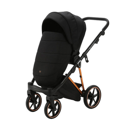 Adamex Belissa Special Edition Czarny wózek 2w1 głęboko-spacerowy