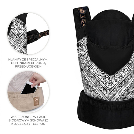 Kinderkraft Nosidełko ergonomiczna Hyggy Bizuu Lunar Black