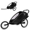 Hamax Breeze One Black przyczepka rowerowa z zestawem do biegania