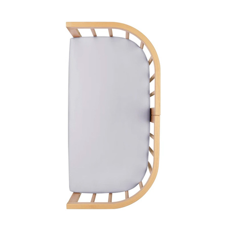 Waldin Prześcieradło do dostawki Łóżeczka 7w1 Szare