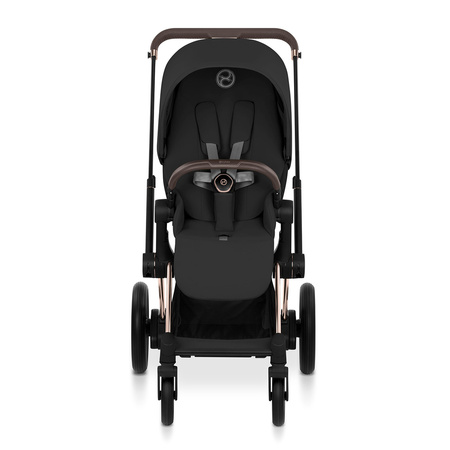Cybex e-Priam 5.0 Comfort Rosegold Sepia Black zestaw 3w1 z fotelikiem Cloud T i-Size