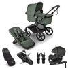 Bugaboo Fox 5 Renew Black/Forets Green zestaw 5w1