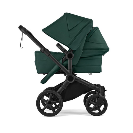 Bugaboo Donkey6 Duo Black/Fern Green wózek 2w1 dla dwójki dzieci w różnym wieku