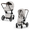 Cybex Priam 5.0 Chrome Brown City Grey wózek 2w1 głęboko-spacerowy