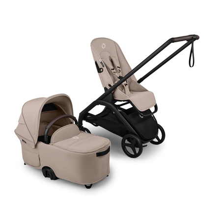 Bugaboo Dragonfly Plus Komplet Black/Desert Taupe wózek 2w1 głęboko-spacerowy