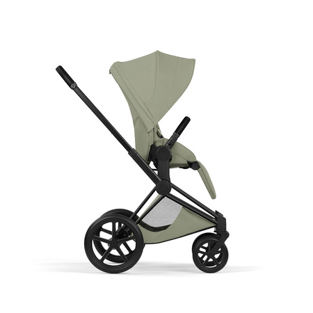 Cybex Priam 5.0 Matt Black Sage Green zestaw 3w1 z fotelikiem Cloud T i-Size