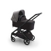Bugaboo Dragonfly wózek 2w1 głęboko-spacerowy rama Black/Midnight Black-Grey Melange