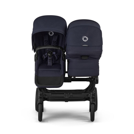 Bugaboo Donkey6 Duo Black/Deep Indigo wózek 2w1 dla dwójki dzieci w różnym wieku