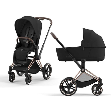 Cybex Priam 4.0 Rosegold Sepia Black wózek 2w1 głęboko-spacerowy