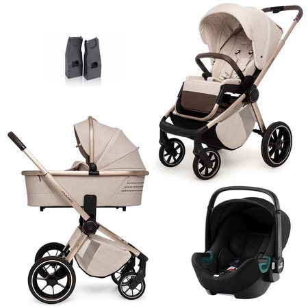 Muuvo Quick BOHO zestaw 3w1 z fotelikiem Britax Romer Baby Safe 3