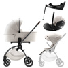Britax Romer Rio Lux Soft Taupe zestaw 4w1 z fotelikiem Baby-Safe Pro i Bazą