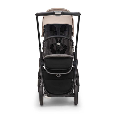 Bugaboo Dragonfly wózek spacerowy rama Black/Grey Melange-Desert Taupe