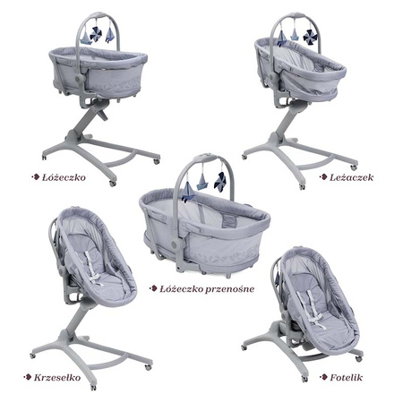 Chicco Baby Hug Pro 5w1 Earl Grey łóżeczko dziecięce