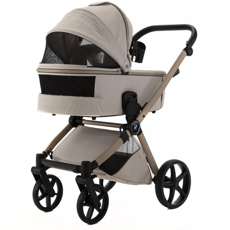 Adamex Alfa Natura Vanilla wózek 2w1 głęboko-spacerowy