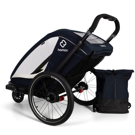 Hamax Breeze Navy/Cream Podwójna przyczepka rowerowa