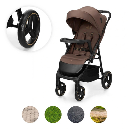 Kinderkraft Trig 3 z tacką Brązowy wózek spacerowy