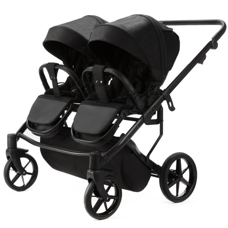 Adamex Leo Standard Black wózek bliźniczy 2w1