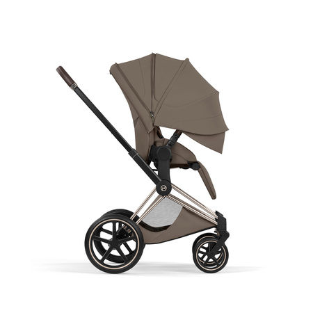 Cybex Priam 5.0 Champagne Gold Coconut Brown wózek 2w1 głęboko-spacerowy