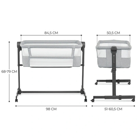 Kinderkraft Łóżeczko dostawne 2w1 Neste UP 2