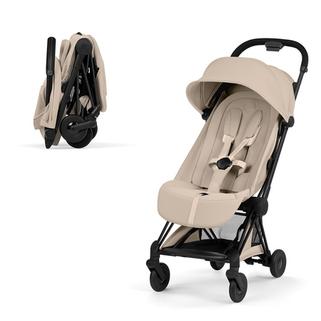 Cybex Coya 2 Style Matt Black Cozy Beige wózek spacerowy